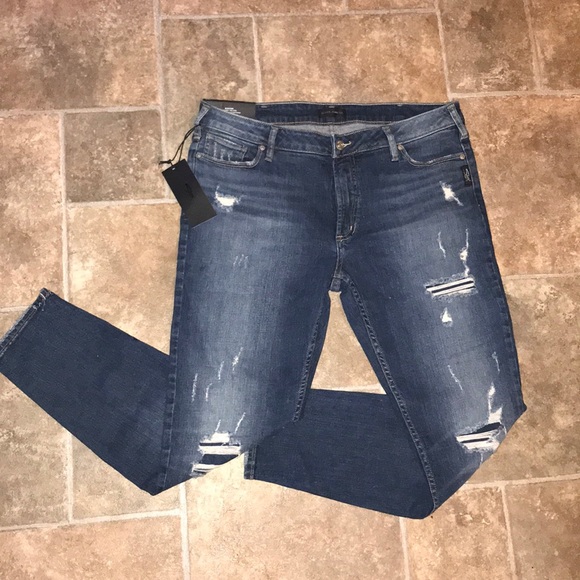 Silver Jeans Denim - SOLD! Silver Jeans Blecker Destroyed Jeggings